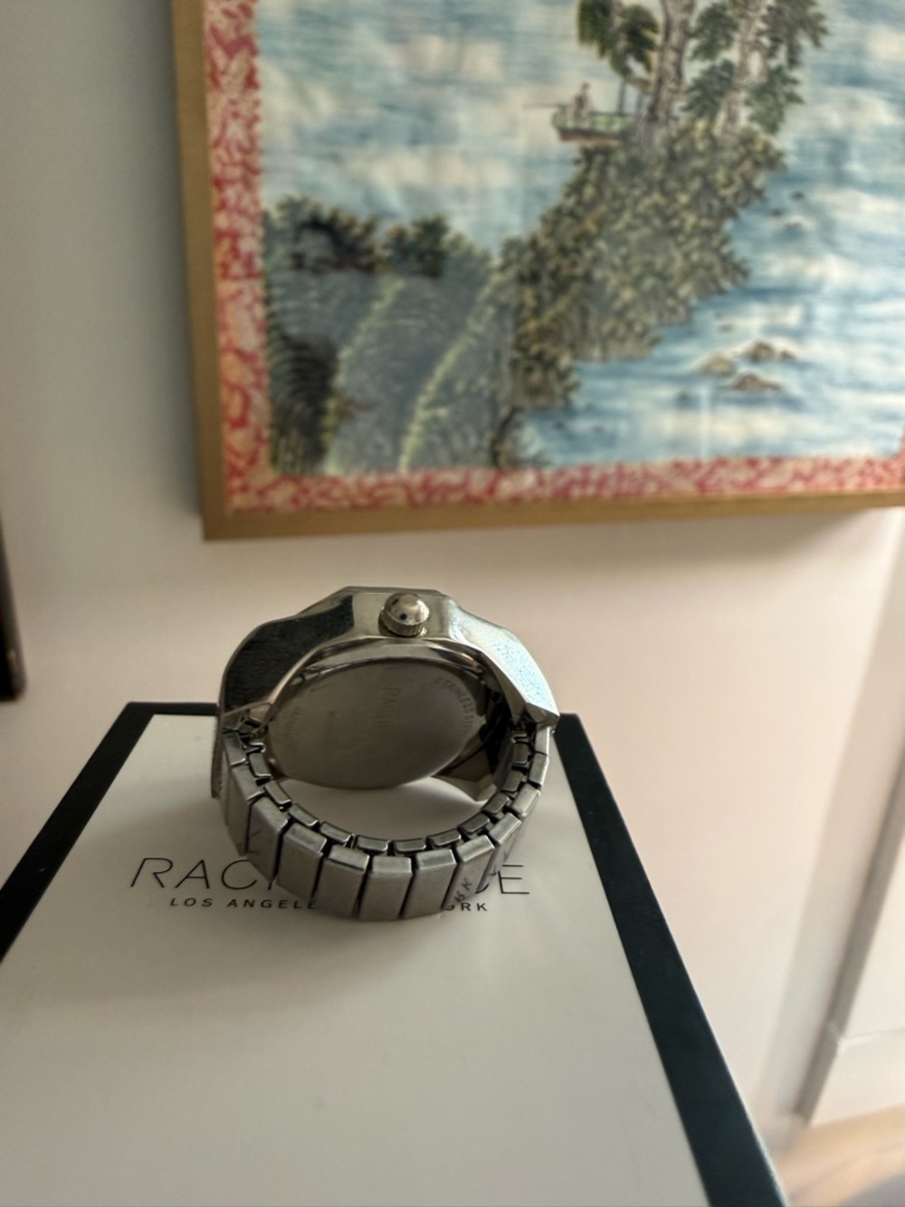 Octagonal Glitter Watch ring - Picture 3 of 3